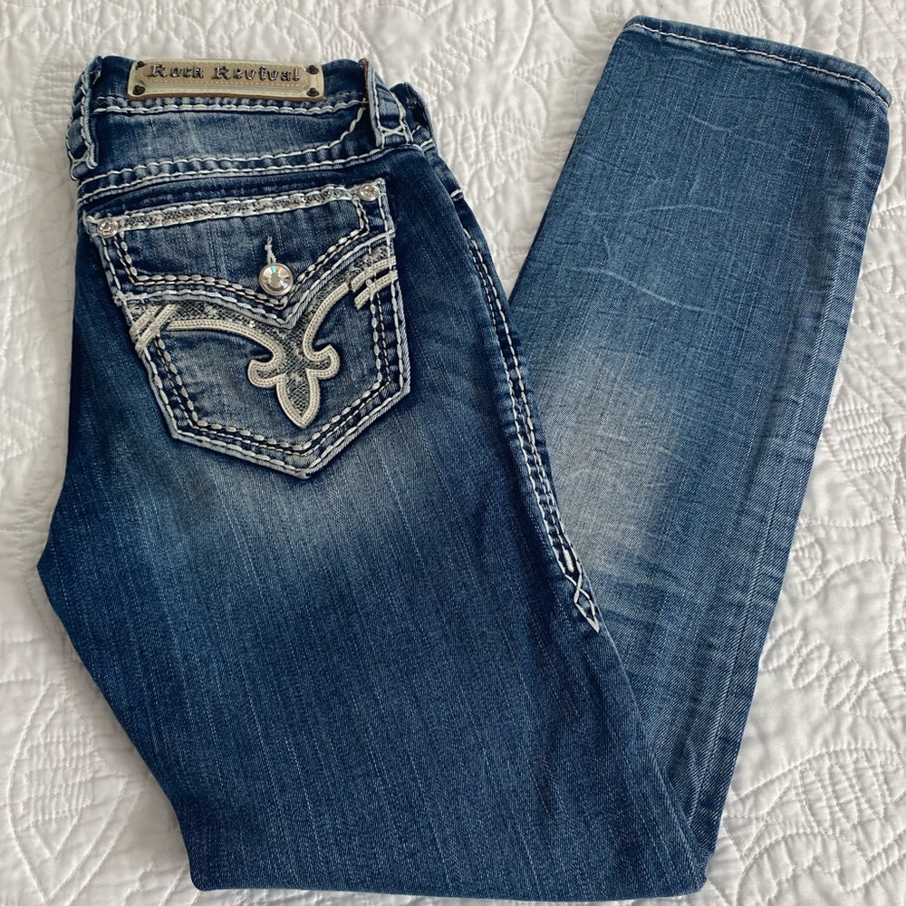 Rock Revival Hettie Crop Jeans Size 25